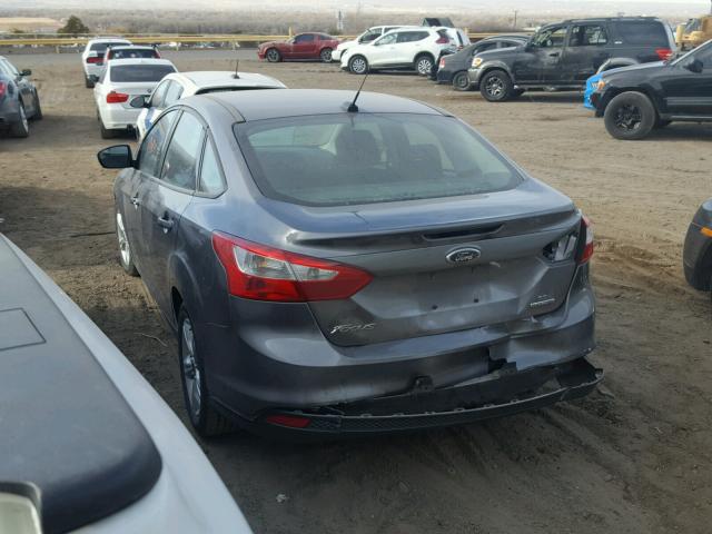 1FADP3F23EL336535 - 2014 FORD FOCUS SE GRAY photo 3