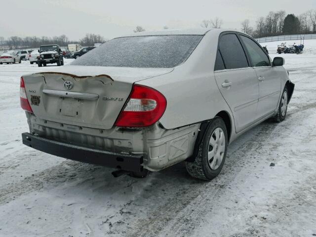 4T1BE32K83U660581 - 2003 TOYOTA CAMRY LE SILVER photo 4