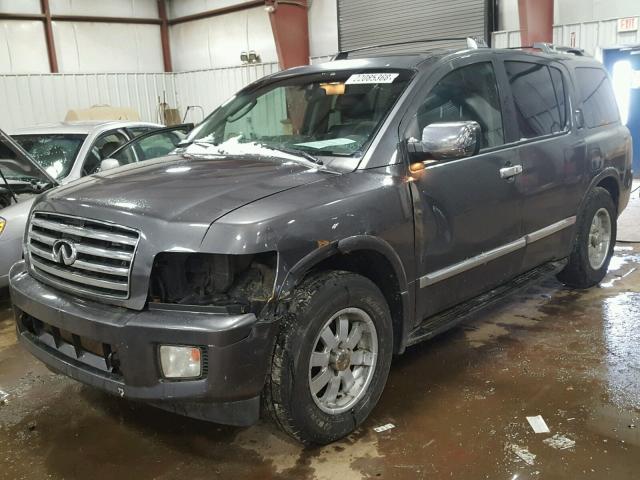 5N3AA08C05N809334 - 2005 INFINITI QX56 GRAY photo 2