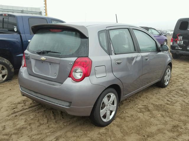 KL1TG6DE1AB111588 - 2010 CHEVROLET AVEO LT 灰色 照片 4
