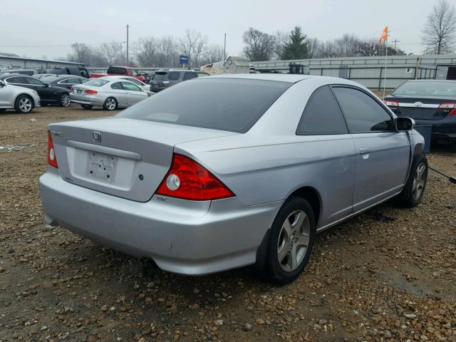 1HGEM22084L028234 - 2004 HONDA CIVIC EX SILVER photo 4
