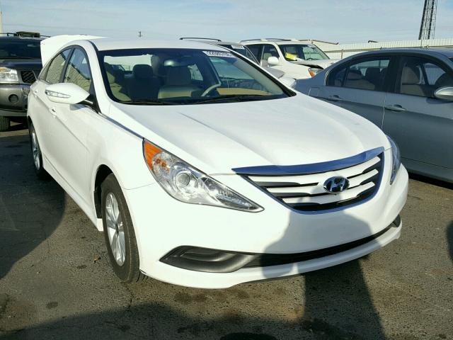 5NPEB4AC7EH913316 - 2014 HYUNDAI SONATA GLS WHITE photo 1