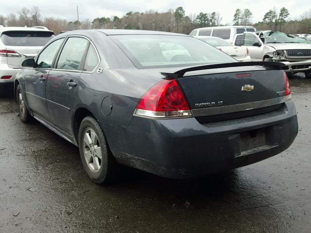 2G1WT57N691190283 - 2009 CHEVROLET IMPALA 1LT CHARCOAL photo 3