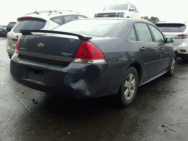 2G1WT57N691190283 - 2009 CHEVROLET IMPALA 1LT CHARCOAL photo 4