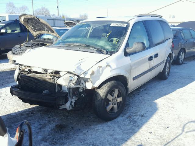 1D4GP24R76B666447 - 2006 DODGE GRAND CARA WHITE photo 2