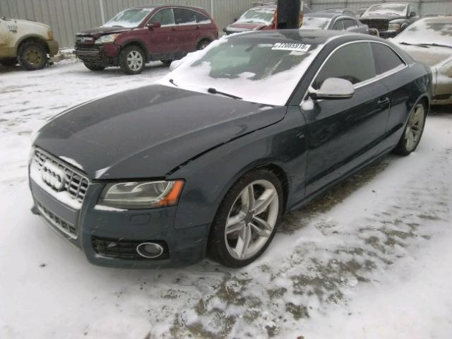 WAURV78T58A009814 - 2008 AUDI S5 QUATTRO GRAY photo 2