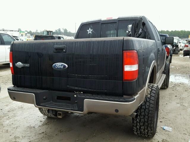 1FTPW14586KB60553 - 2006 FORD F150 SUPER BLACK photo 4