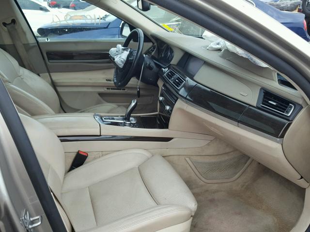 WBAKB8C58ACY63859 - 2010 BMW 750 LI SILVER photo 5