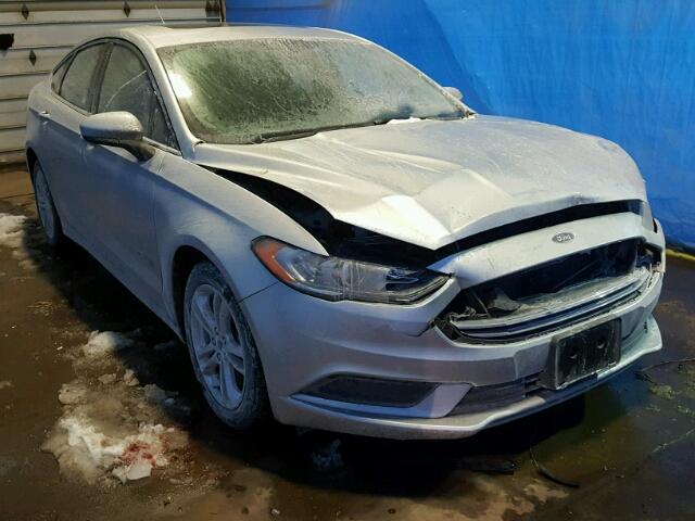 3FA6P0LU8JR124061 - 2018 FORD FUSION SE SILVER photo 1