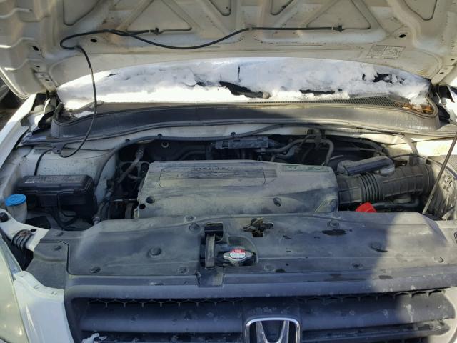 2HKYF184X4H588206 - 2004 HONDA PILOT EX WHITE photo 7