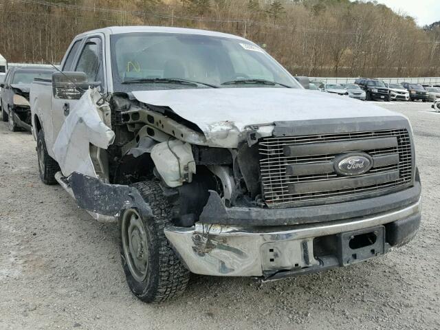 1FTEX1CW0AFD23874 - 2010 FORD F150 SUPER SILVER photo 1