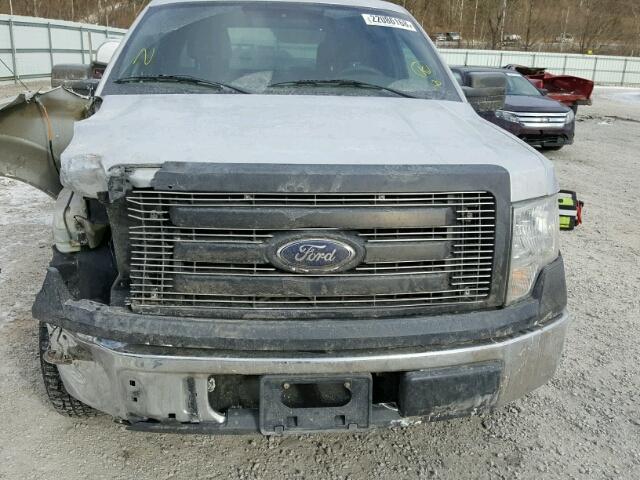 1FTEX1CW0AFD23874 - 2010 FORD F150 SUPER SILVER photo 7