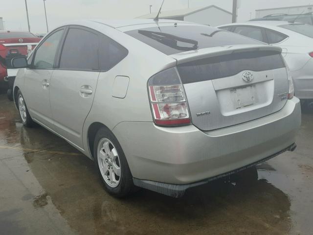 JTDKB20U757010234 - 2005 TOYOTA PRIUS SILVER photo 3