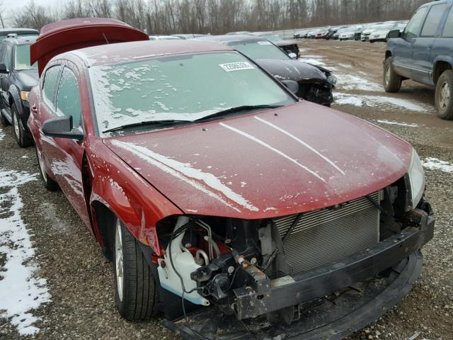 1B3LC56K38N222557 - 2008 DODGE AVENGER SX RED photo 1