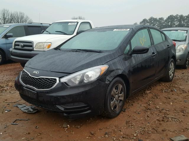 KNAFK4A62F5432385 - 2015 KIA FORTE LX BLACK photo 2