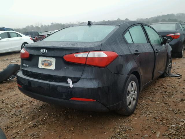 KNAFK4A62F5432385 - 2015 KIA FORTE LX BLACK photo 4