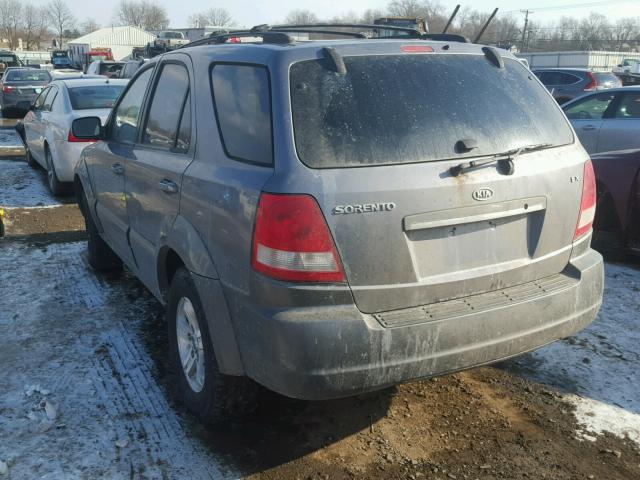 KNDJC733255426857 - 2005 KIA SORENTO EX BLUE photo 3