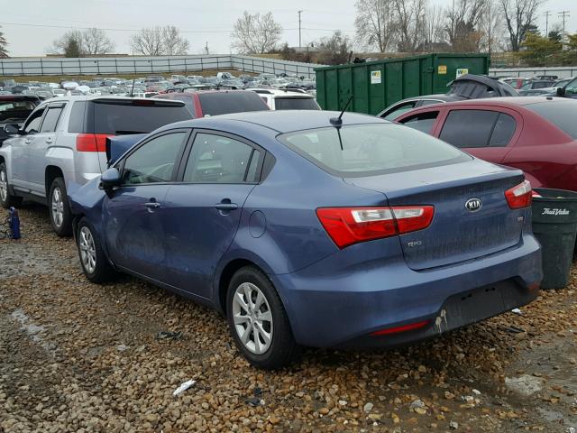 KNADM4A38G6548208 - 2016 KIA RIO LX Կապույտ լուսանկար 3