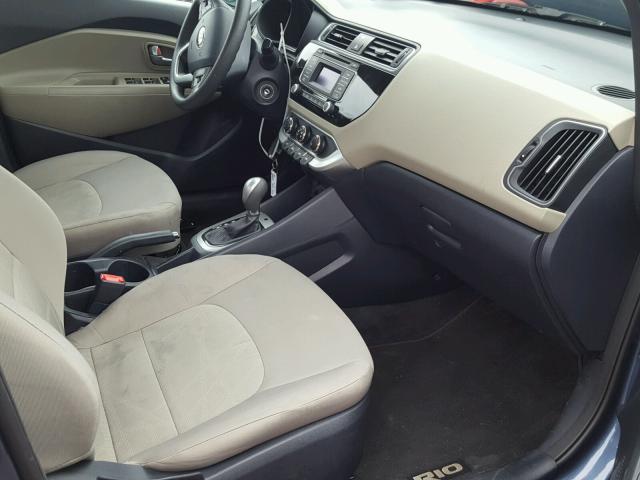 KNADM4A38G6548208 - 2016 KIA RIO LX Կապույտ լուսանկար 5