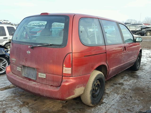 4N2DN111XVD836492 - 1997 NISSAN QUEST XE MAROON photo 4