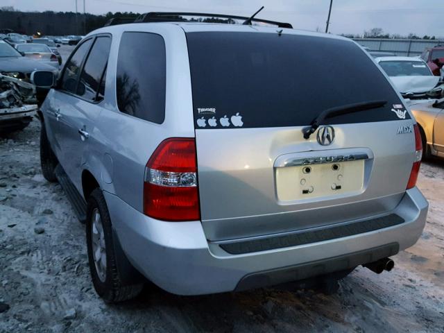 2HNYD18831H511605 - 2001 ACURA MDX TOURIN SILVER photo 3