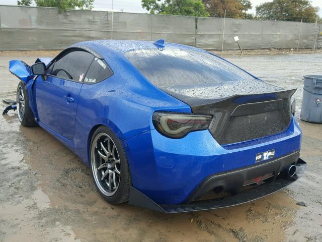 JF1ZCAC18F9601238 - 2015 SUBARU BRZ 2.0 LI BLUE photo 3