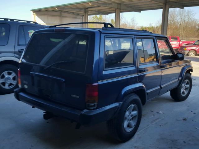 1J4FT48S9YL155701 - 2000 JEEP CHEROKEE S BLUE photo 4