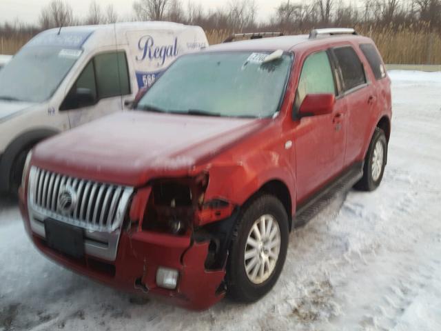 4M2CU87779KJ02927 - 2009 MERCURY MARINER PR RED photo 2