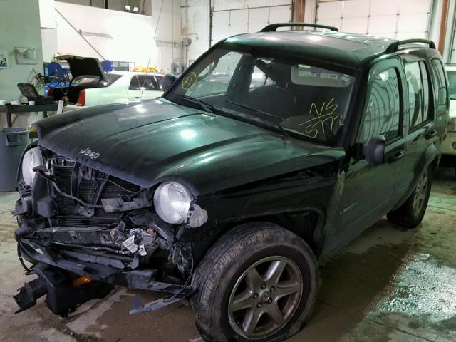 1J4GL58K44W295772 - 2004 JEEP LIBERTY LI BLACK photo 2