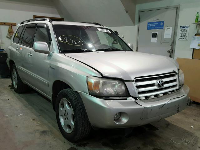 JTEEP21AX40059725 - 2004 TOYOTA HIGHLANDER SILVER photo 1