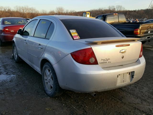 1G1AL52FX57595912 - 2005 CHEVROLET COBALT LS SILVER photo 3