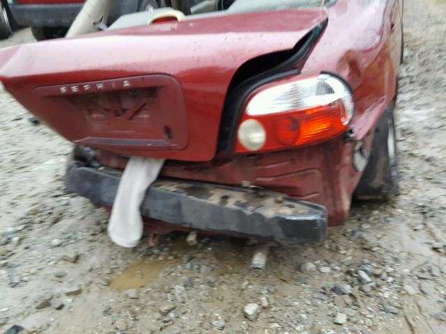 KNAFB1212X5812829 - 1999 KIA SEPHIA BAS MAROON photo 10