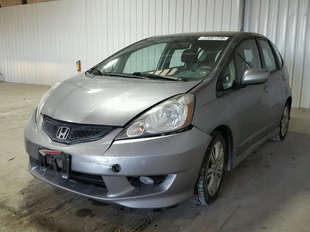 JHMGE8H44AC027478 - 2010 HONDA FIT SPORT GRAY photo 2