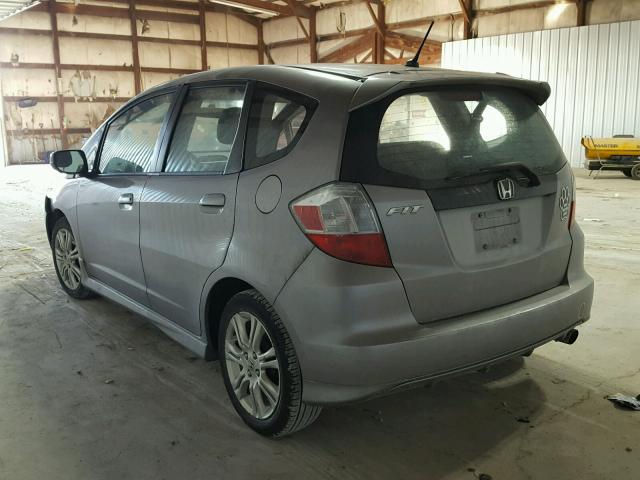 JHMGE8H44AC027478 - 2010 HONDA FIT SPORT GRAY photo 3