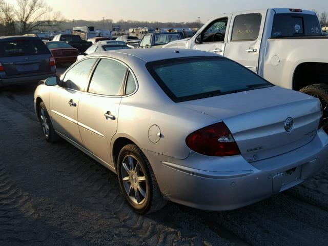 2G4WE537551174218 - 2005 BUICK LACROSSE C SILVER photo 3