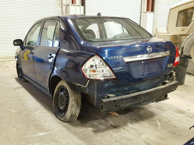 3N1BC1AP9AL357069 - 2010 NISSAN VERSA S BLUE photo 3