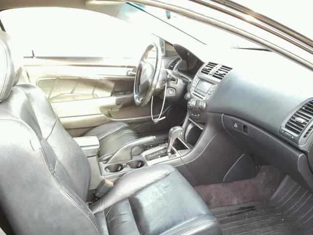 1HGCM72607A006320 - 2007 HONDA ACCORD EX BLACK photo 5