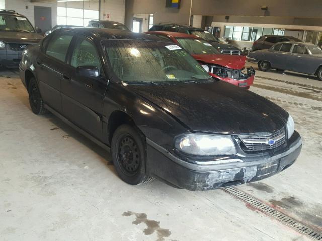 2G1WF52E539378414 - 2003 CHEVROLET IMPALA BLACK photo 1