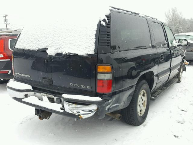 1GNFK16T84J106568 - 2004 CHEVROLET SUBURBAN K BLACK photo 4