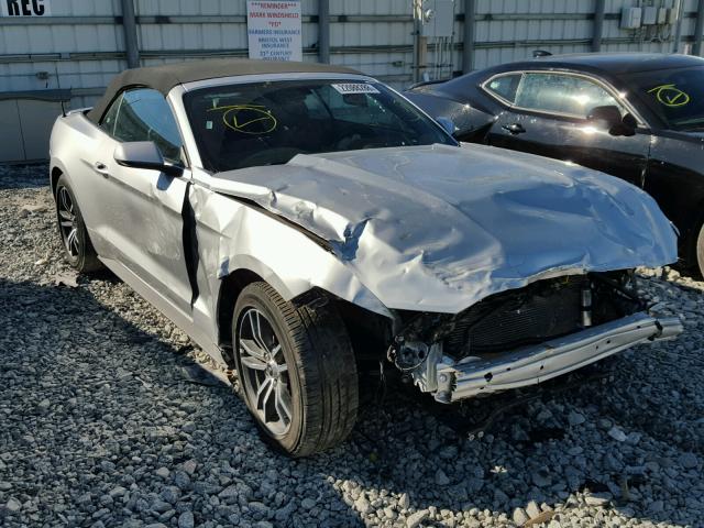 1FATP8UH6H5220335 - 2017 FORD MUSTANG SILVER photo 1