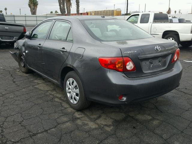 2T1BU4EE0AC487829 - 2010 TOYOTA COROLLA BA GRAY photo 3