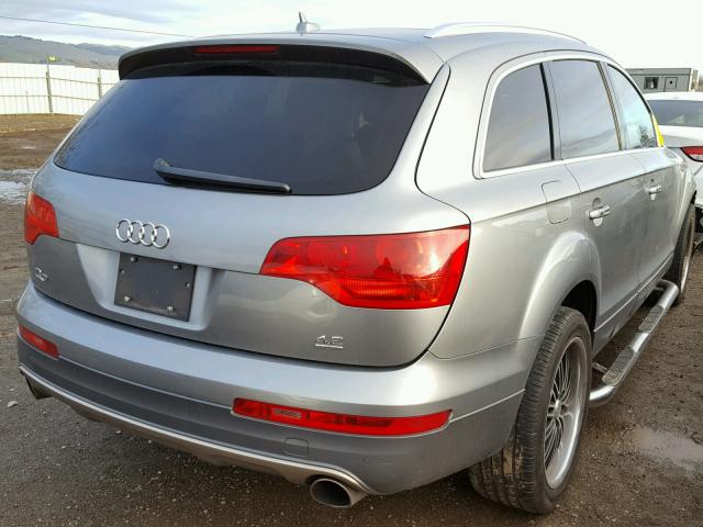 WA1BV74L37D073805 - 2007 AUDI Q7 4.2 QUA GRAY photo 4