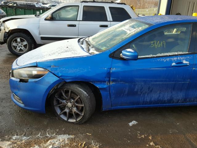 1C3CDFAA0GD624741 - 2016 DODGE DART SE BLUE photo 9