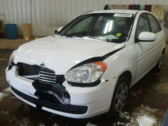 KMHCN4AC0AU475023 - 2010 HYUNDAI ACCENT GLS WHITE photo 2