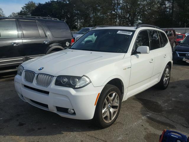 WBXPC93497WF05122 - 2007 BMW X3 3.0SI WHITE photo 2