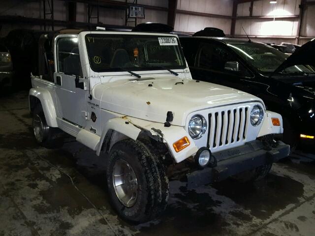 1J4FA59S8YP804178 - 2000 JEEP WRANGLER / WHITE photo 1