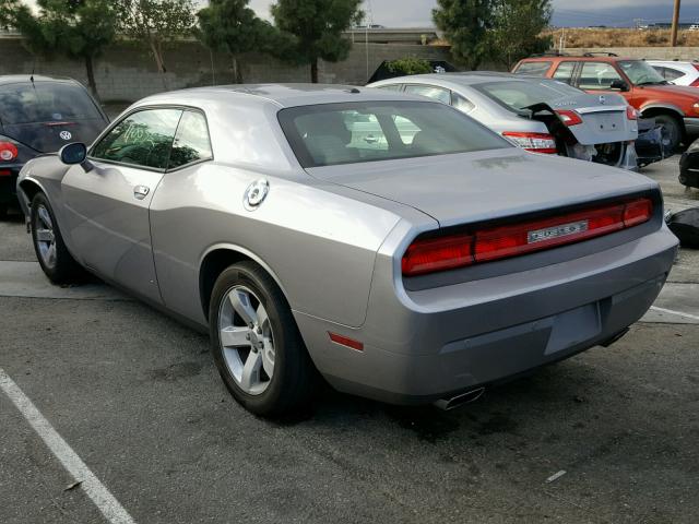 2C3CDYAG0EH101767 - 2014 DODGE CHALLENGER GRAY photo 3