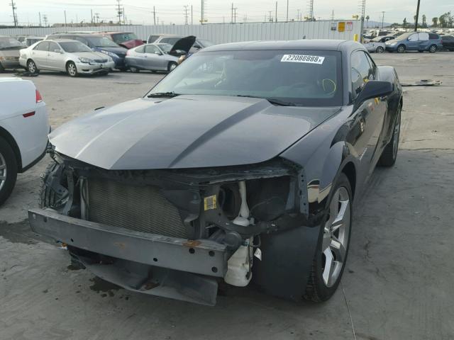 2G1FC1E39C9135121 - 2012 CHEVROLET CAMARO LT BLACK photo 2