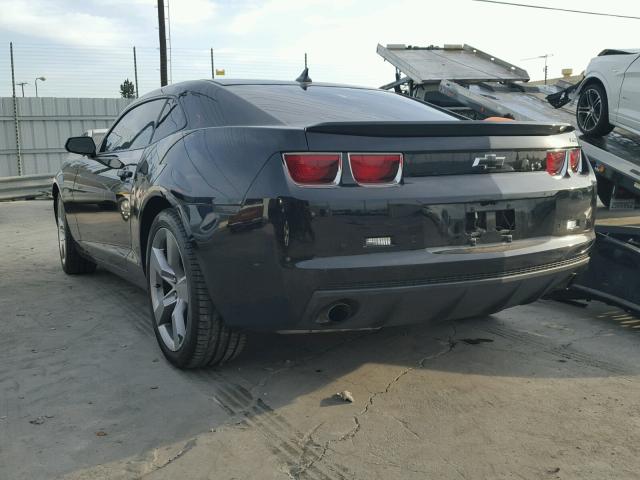 2G1FC1E39C9135121 - 2012 CHEVROLET CAMARO LT BLACK photo 3