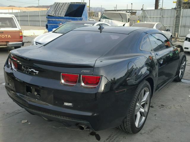 2G1FC1E39C9135121 - 2012 CHEVROLET CAMARO LT BLACK photo 4